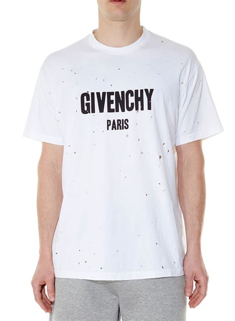 givenchy mens tee sale|givenchy t shirt with holes.